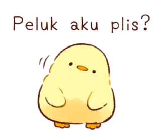 🥺 emoji Soft and cute chick(id) @deazzle Telegram sticker 13 of 40