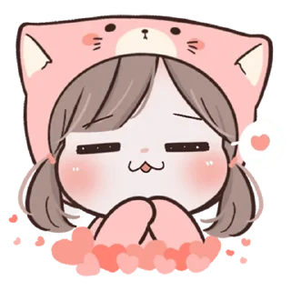 🥰 emoji I'm Yours : Mie x Meow [Eng Ver.] @deazzle Telegram sticker 14 of 40