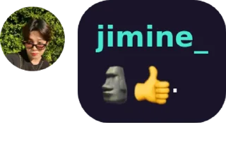 🙂 emoji jimine_'s sticker pack (@Shinobu_robot) Telegram sticker 3 of 49
