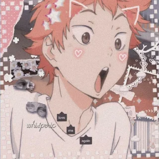 ❤️ emoji Hinata shoyo by @nexunussq Telegram sticker 13 of 21
