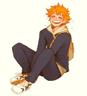 Sticker from Hinata Shoyo fanart