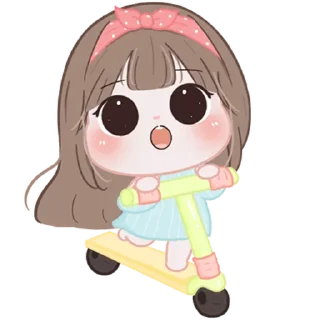 🚴‍♀️ emoji Chubby Girl ＜3! @deazzle Telegram sticker 9 of 40
