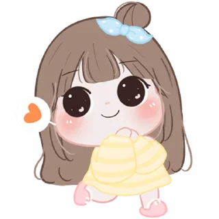 😍 emoji Chubby Girl ＜3! @deazzle Telegram sticker 19 of 40