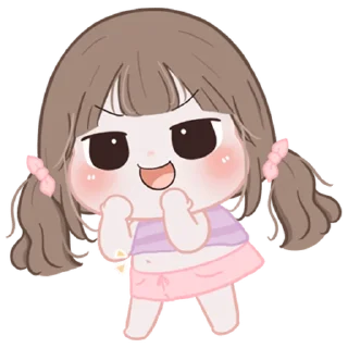 🥋 emoji Chubby Girl ＜3! @deazzle Telegram sticker 10 of 40