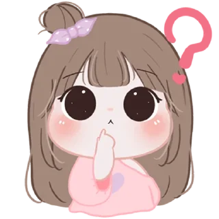 🤔 emoji Chubby Girl ＜3! @deazzle Telegram sticker 24 of 40