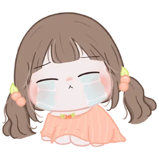 😭 emoji Chubby Girl ＜3! @deazzle Telegram sticker 14 of 40