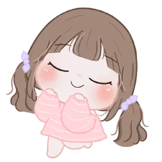 😌 emoji Chubby Girl ＜3! @deazzle Telegram sticker 6 of 40