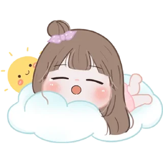 😴 emoji Chubby Girl ＜3! @deazzle Telegram sticker 7 of 40