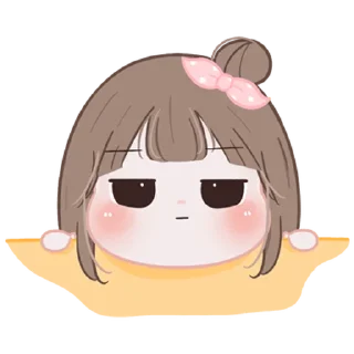 😑 emoji Chubby Girl ＜3! @deazzle Telegram sticker 20 of 40