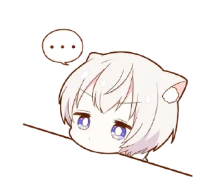 😐 emoji MININEKO boy sticker @deazzle Telegram sticker 20 of 40