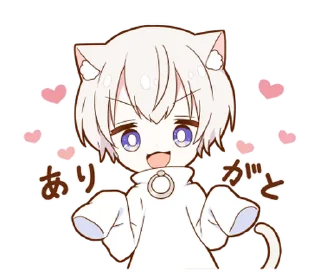 🥰 emoji MININEKO boy sticker @deazzle Telegram sticker 1 of 40