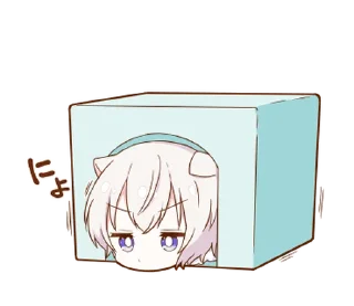 😐 emoji MININEKO boy sticker @deazzle Telegram sticker 24 of 40