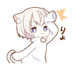 😎 emoji MININEKO boy sticker @deazzle Telegram sticker 2 of 40