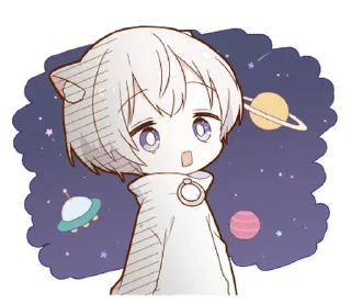 😨 emoji MININEKO boy sticker @deazzle Telegram sticker 16 of 40