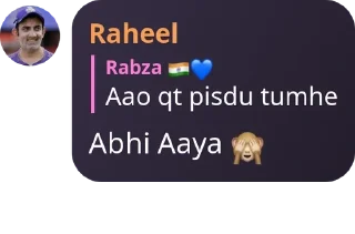 🙈 emoji India wale gc 💙🇮🇳 pack by @QuotLyBot Telegram sticker 1 of 120
