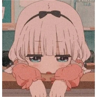 😔 emoji Anime girl Telegram sticker 10 of 58