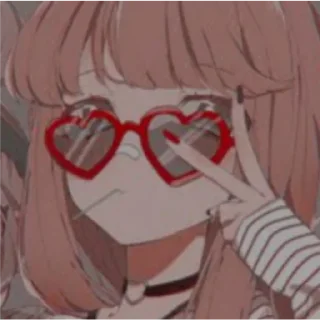 😎 emoji Anime girl Telegram sticker 24 of 58