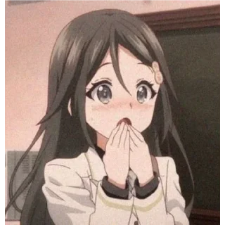😮 emoji Anime girl Telegram sticker 6 of 58