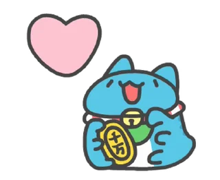 ❤ emoji 貓貓蟲-咖波 龍年大富翁 @moe_sticker_bot Telegram sticker 23 of 24