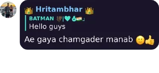 ✔️ emoji 👑 Hritambhar 👑's Telegram sticker 2 of 39