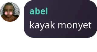 Sticker from monyet