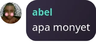 Sticker from monyet