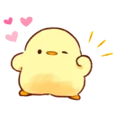 Sticker from soft & cute chick!!
