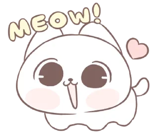 ⭐ emoji Marshmallow Puppies kitty 2 @moe_sticker_bot Telegram sticker 1 of 40