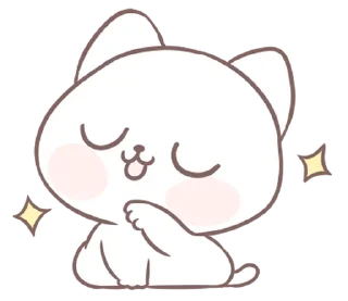 ⭐ emoji Marshmallow Puppies kitty 2 @moe_sticker_bot Telegram sticker 8 of 40