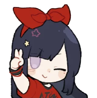 ✌ emoji Asoul静态贴纸2期 @Rosmontis Telegram sticker 2 of 30