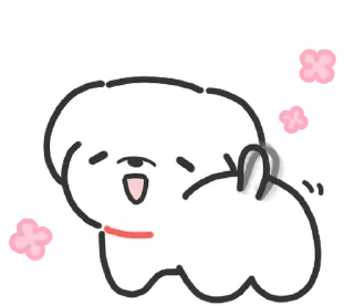 Sticker from doodle baby dog @stickieri