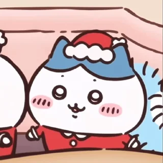 😊 emoji chiikawa christmas @stickieri Telegram sticker 13 of 89