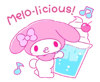 Sticker from pinky my melody @stickieri