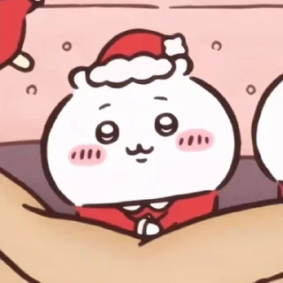 😊 emoji chiikawa christmas @stickieri Telegram sticker 18 of 89