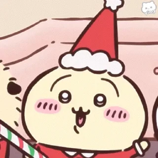 😊 emoji chiikawa christmas @stickieri Telegram sticker 10 of 89
