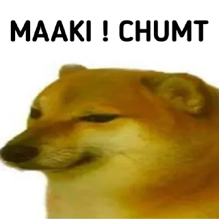 😂 emoji Cheems Text @ManasTheKing Telegram sticker 15 of 120