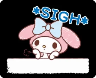 Sticker from sanrio character