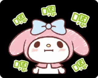 Sticker from sanrio character