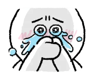 😭 emoji @gmoue, MLeYot!!!! ໒꒰ ๑˘♡˘๑ ꒱১ Telegram sticker 16 of 24