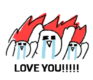 😭 emoji @gmoue, MLeYot!!!! ໒꒰ ๑˘♡˘๑ ꒱১ Telegram sticker 11 of 24