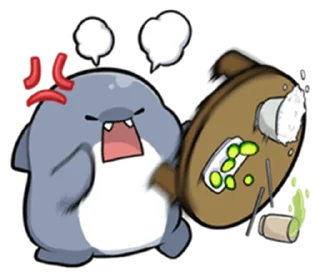 😢 emoji 胖鯊魚鯊西米6突破界限!  @RekcitsEnilbot Telegram sticker 14 of 40