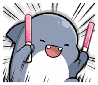 😝 emoji 胖鯊魚鯊西米6突破界限!  @RekcitsEnilbot Telegram sticker 13 of 40