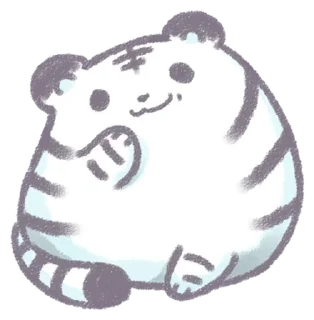 ☝ emoji White Tiger @eemojicombos Telegram sticker 11 of 32
