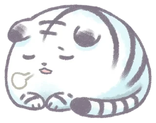 😮‍💨 emoji White Tiger @eemojicombos Telegram sticker 19 of 32