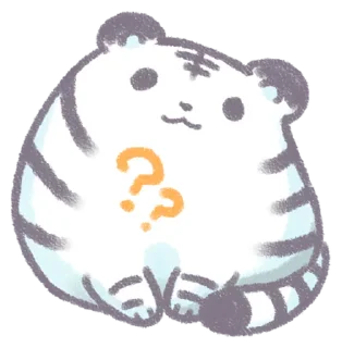 🤔 emoji White Tiger @eemojicombos Telegram sticker 12 of 32