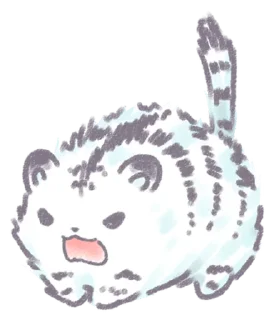 😡 emoji White Tiger @eemojicombos Telegram sticker 20 of 32