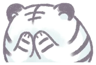 🤫 emoji White Tiger @eemojicombos Telegram sticker 8 of 32