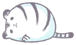 🫠 emoji White Tiger @eemojicombos Telegram sticker 5 of 32