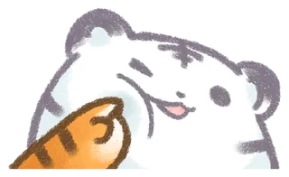 😜 emoji White Tiger @eemojicombos Telegram sticker 10 of 32