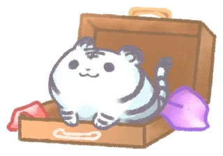 😁 emoji White Tiger @eemojicombos Telegram sticker 23 of 32